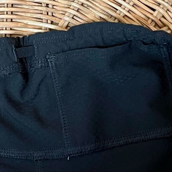 Athleta black cropped crop sheer mesh detail w pockets workout leggings pants XS - Picture 8 of 9